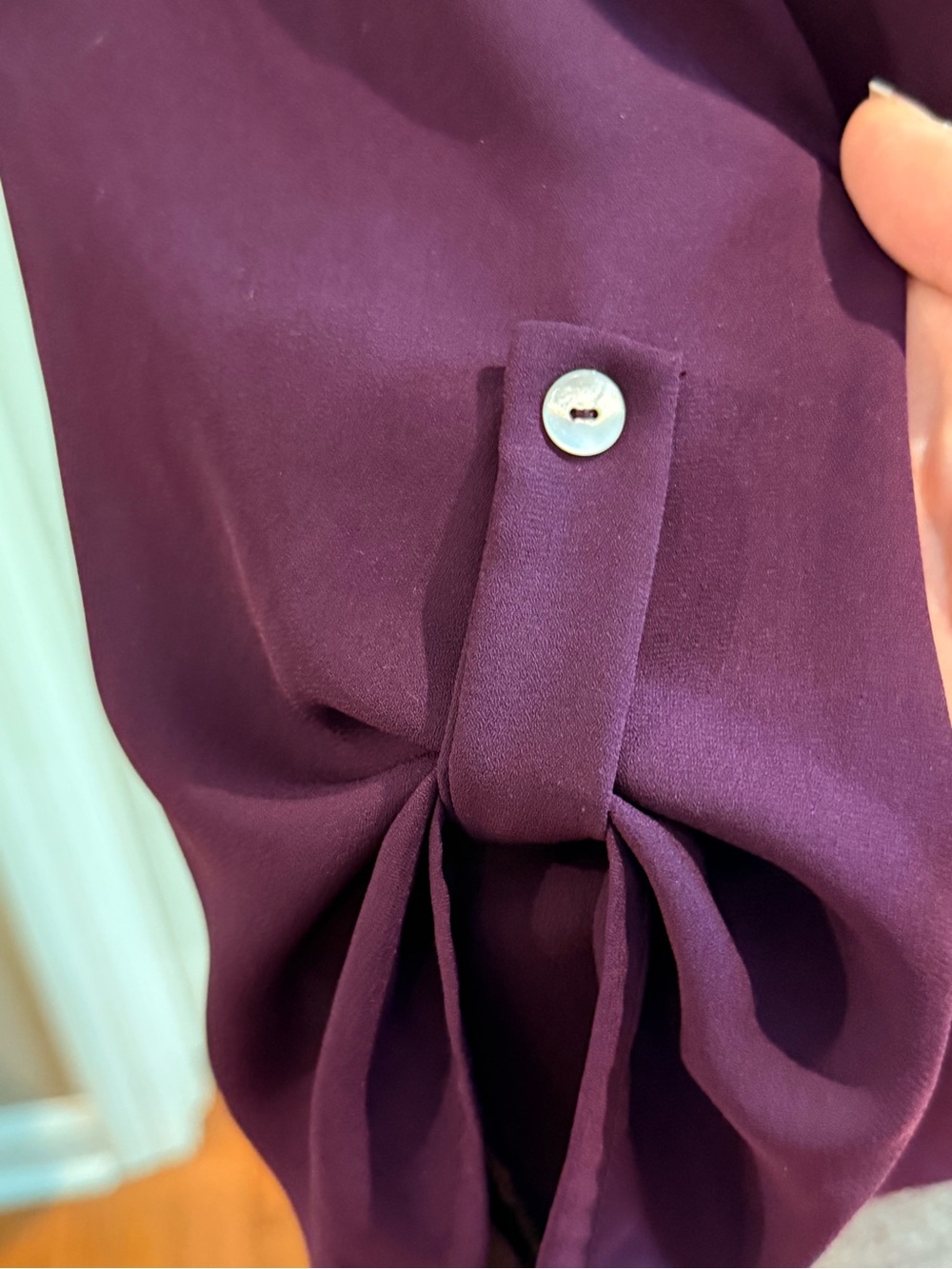 West Kei Plum Wrap-Front Blouse - Picture 3 of 5